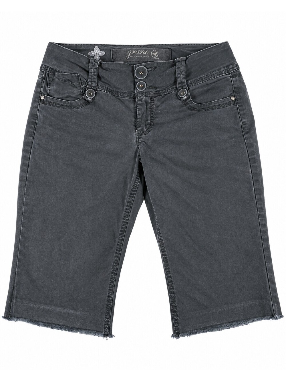 Grane Faded Black Denim Juniors Size 9 Capri Shorts